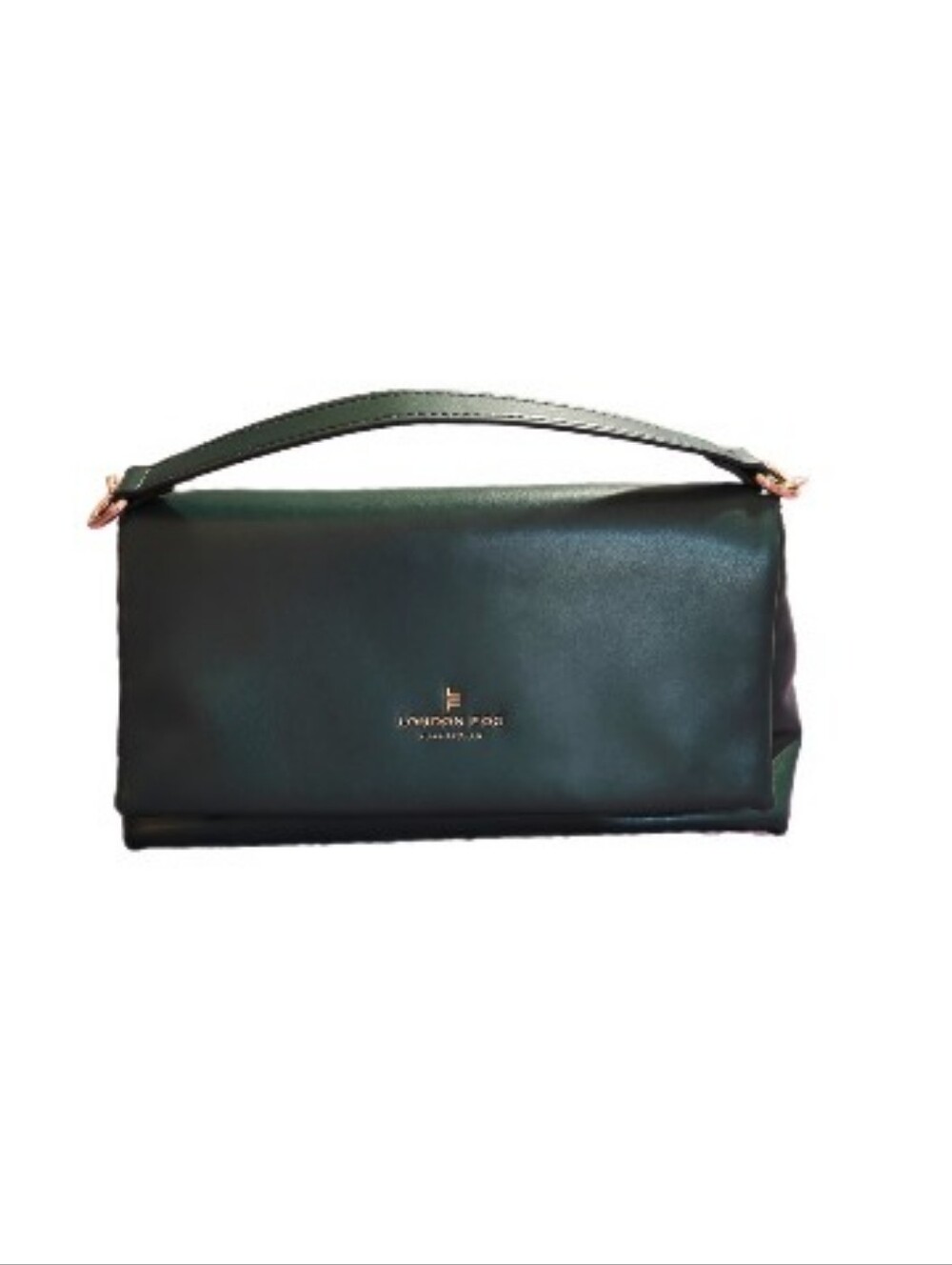 London Fog Green Leather Handbag